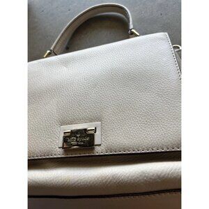 Kate Spade New York MAGNOLIA PARK LARGE LAUREL Tote Leather Bag Purse Cream